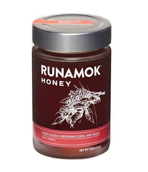 Szechuan Peppercorn Infused Hot Honey 9oz The Oil Tree