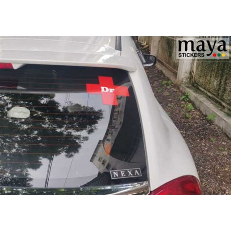 Doctor Logo Stickers In Custom Sizes For Cars Bikes Laptops