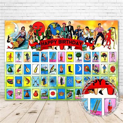 Amazon Loteria Backdrop X Mexican Loteria Backdrop Banner For