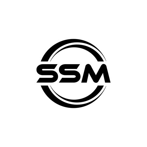 Ssm Letter Logo Design In Illustration Vector Logo Calligraphy