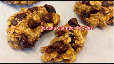 How To Make Banana Oatmeal Cookies 3 Ingredient Banana Oatmeal