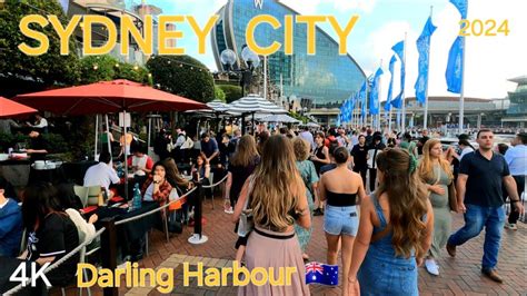 Sydney Australia City Walking Tour K Darling Harbour Youtube