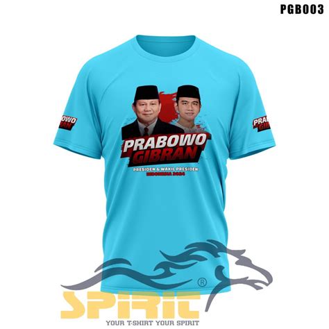 Jual Kaos Prabowo Gibran Baju Kaos Pasangan Presiden Dan Wakil Presinde