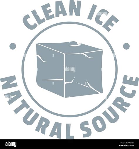 Ice cube logo, simple gray style Stock Vector Image & Art - Alamy