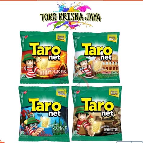 Jual TARO NET RASA POTATO BBQ SEAWEED NETTO 2 PCS X 36 GR Shopee