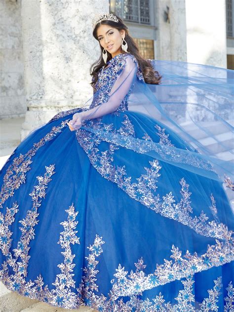 French Novelty House Of Wu C Quinceanera Dress With Long Cape