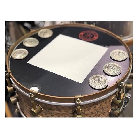 Big Fat Snare Drum Medford Square White Copper Reverb