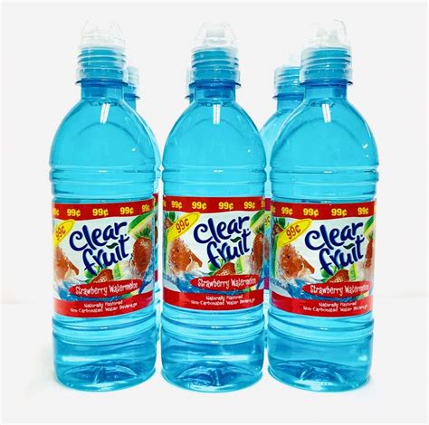 Clear Fruit Strawberry Watermelon Flavored Water 6 169oz