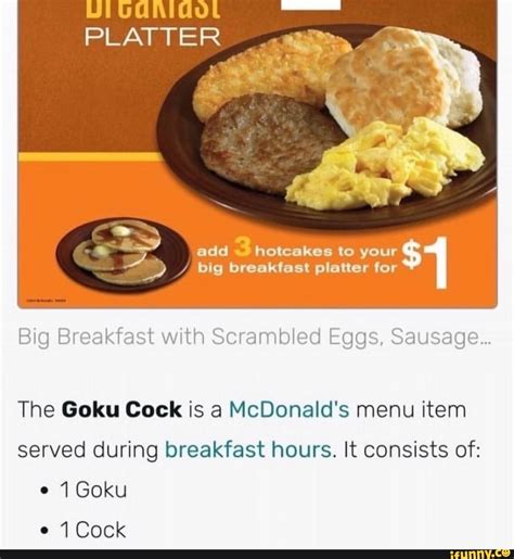 PLATTER Add 3 Hotcakes To Your Big Breakfast Platter For Big