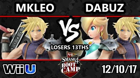 S4BC Smash 4 FOX MVG MKLeo CLoud Vs Dabuz Rosalina WiiU Loser