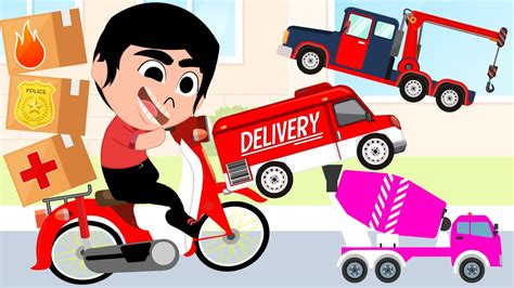 Mobil Truk Delivery Paket Truk Molen Truk Derek Menjadi Sopir