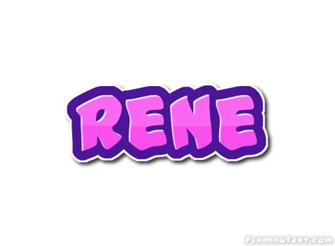 Rene Logo Free Name Design Tool Von Flaming Text