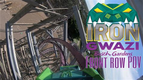 Iron Gwazi Hd Front Row Pov Busch Gardens Tampa Youtube