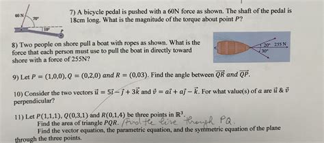 Solved A Bicycle Pedal Is Pushed With A N Force As Chegg