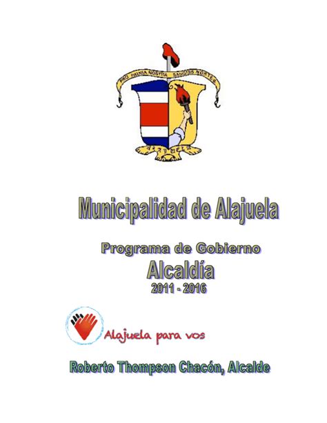 Plan De Trabajo Municipalidad De Alajuela