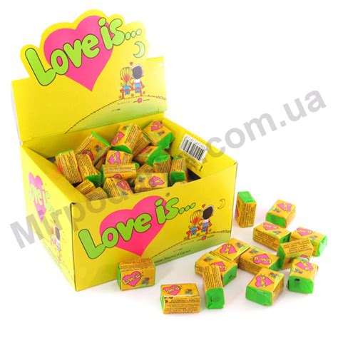 Жвачки Love is (Лав Из) кокос-ананас купить недорого с доставкой по ...