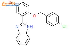 2 5 Bromo 2 4 Chlorophenyl Methoxy Phenyl 1H Benzimidazole 62871 42