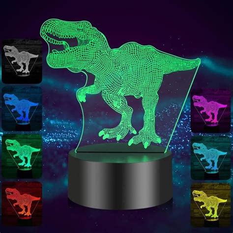 Asanmu Veilleuse Dinosaure D Pour Enfants Cadeaux De Lampe De