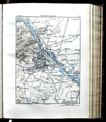 Original Mappa Militare Marga Environs Dintorni Di Vienna