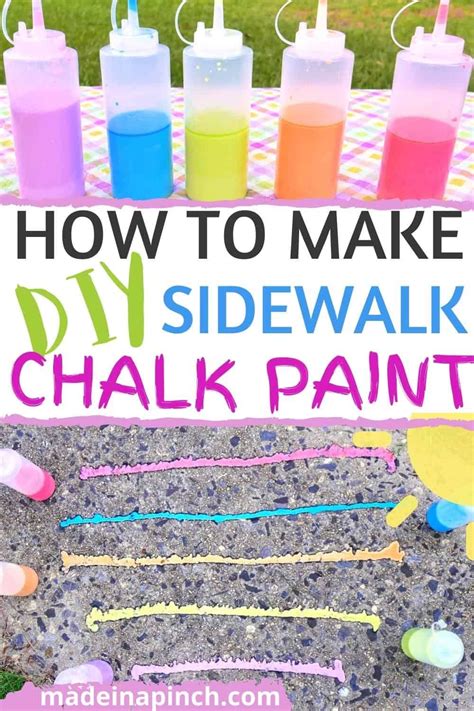 How To Make Sidewalk Chalk Paint Boredom Buster Ricetta