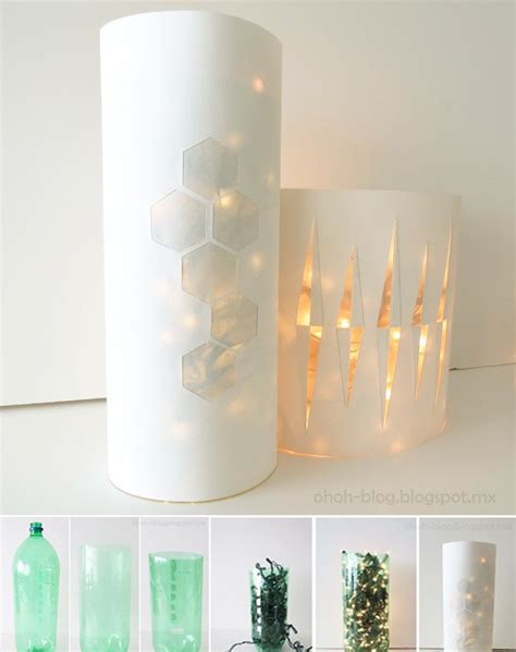 Lampara Luces Navidad Diy Muy Ingenioso 2 Reciclar Botellas De