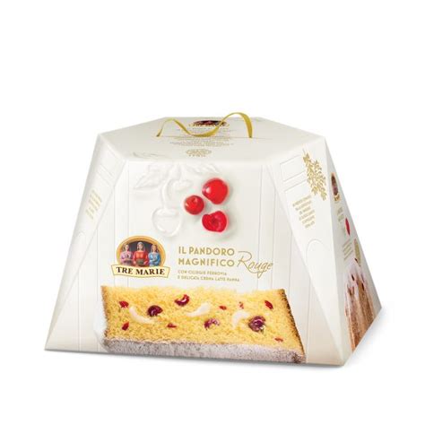 Pandoro Il Magnifico Rouge With Cherry And Milkcream 850g Tre Marie