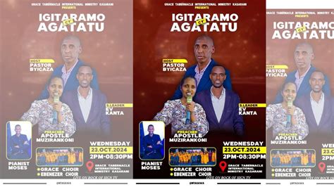 LIVE IGITARAMO CY AGATATU HAMWE NA APOSTLE SCOVIA MUZIRANKONI KUVA