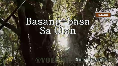 Aegis Basang Basa Sa Ulan Karaoke Lyrics Instrumental YouTube