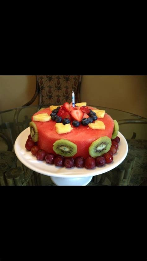 Fruit Decor Healthy Birthday Cakes Healthy Cake Recipes Healthy