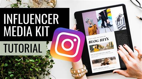 How To Make A Media Kit Instagram Influencer Tip Canva Tutorial