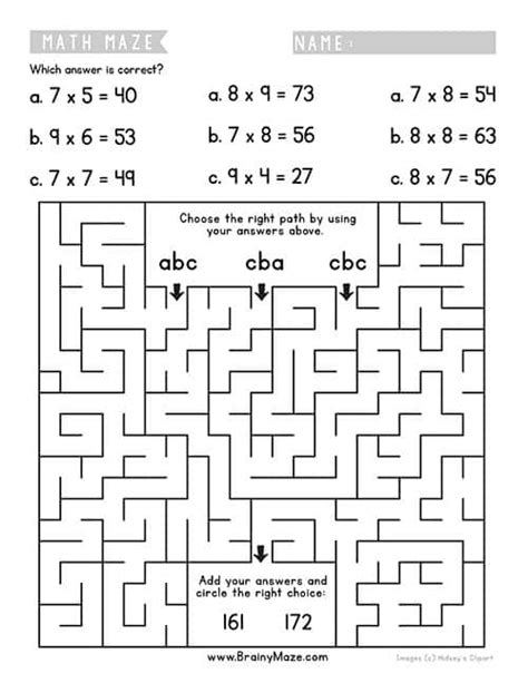 Solving Multi Step Equations Math Maze Level Answer Key Tessshebaylo