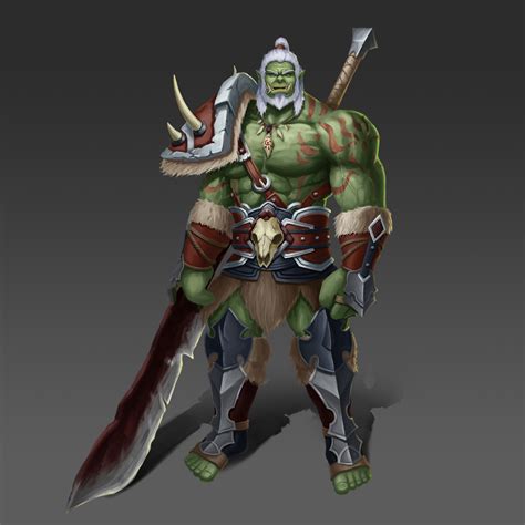 Artstation Orc Warrior Concept Character