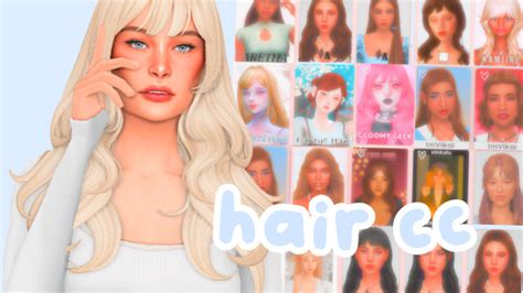 New Maxis Match Hairs Cc Links 💖 Sims 4 Custom Content Haul