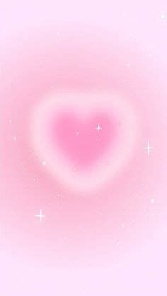 Cute Pink Heart Shaped Object With Stars