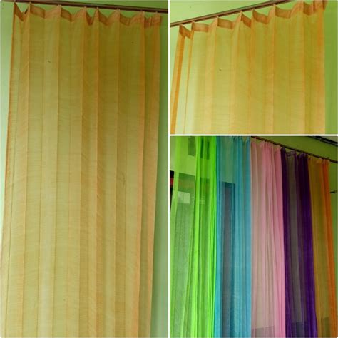 Jual Gorden Vitrase Polos Warna Orange Shopee Indonesia