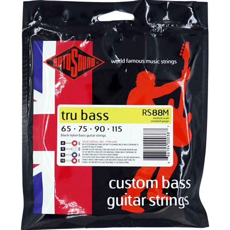 Rs88m Tru Bass 88 Nylon Tapewound Medium 65 115 Rotosound Music Strings