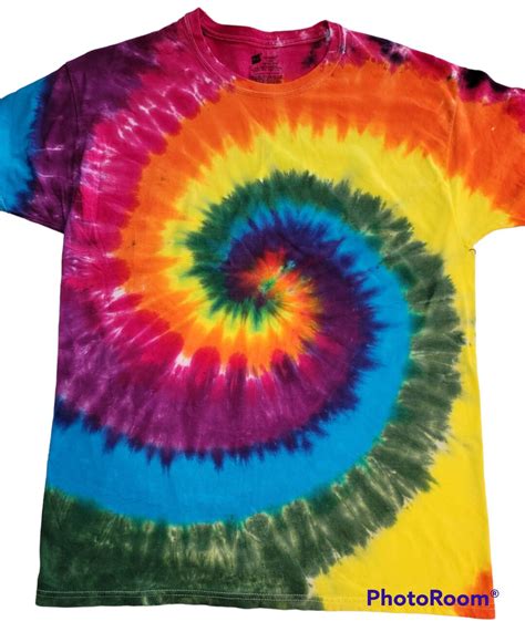 Rainbow Spiral Tie Dye Handmade Etsy