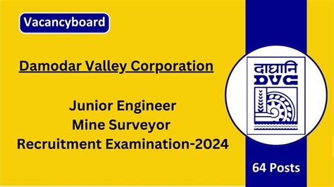 DVC JE And Mine Surveyor Recruitment 2024 Unlock Your Engineering