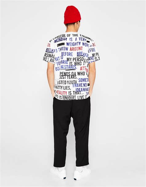 Mens T Shirts Autumn Winter Collection 2017 Bershka