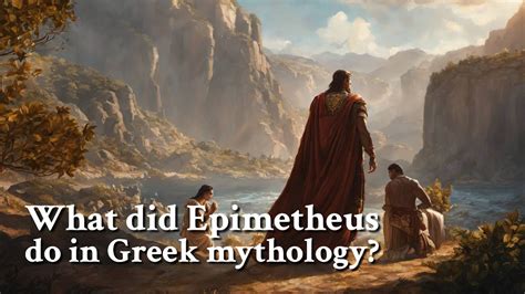 What Did Epimetheus Do In Greek Mythology Greek Mythology Story Youtube