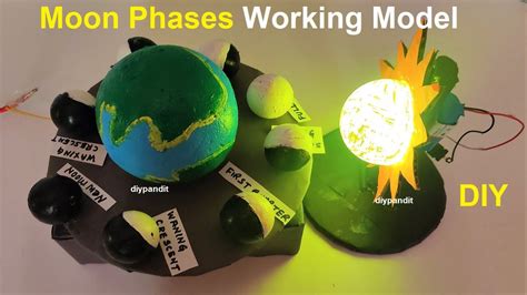 Moon phases working model for school science project for exhibition diy ...