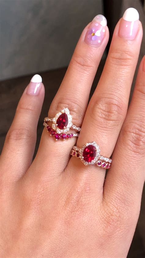 Ruby Wedding Rings Jenniemarieweddings