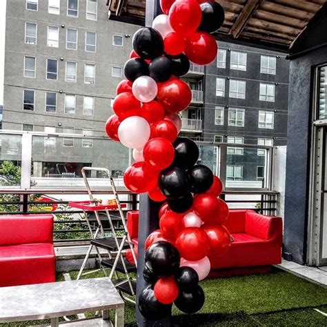 123pcs White Red Black Balloon Arch Set Wedding Bridal Baby Etsy