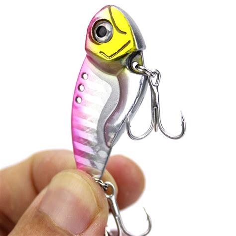 Paquete x 5 Señuelos Duros Metal Pesca Deportiva Tipo Minnow Alevin Vib