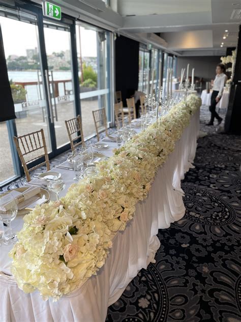 bridal table flowers bella habib event hire management