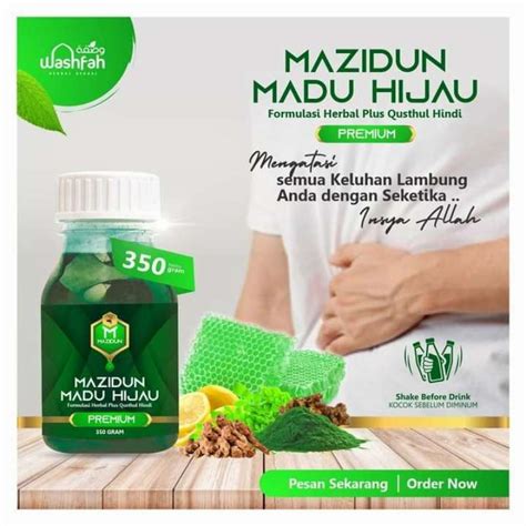 Jual Madu Hijau Mazidun Madu Maag Gerd Asam Lambung Di Seller