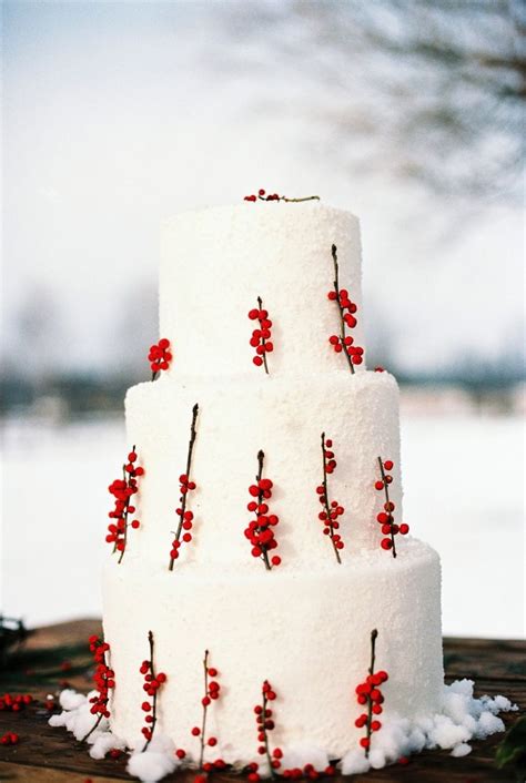 Christmas Wedding Inspiration Full Of Rustic Charm Tipos De Tortas