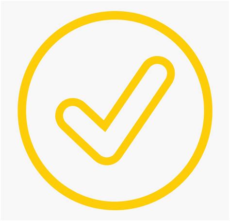 Yellow Check Mark Icon