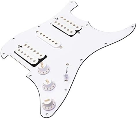 Amazon Ply White Loaded Pickguard Pre Wired Hsh Pickguard Pickups