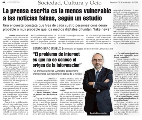 La prensa escrita es la menos vulnerable a las noticias falsas según